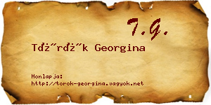 Török Georgina névjegykártya