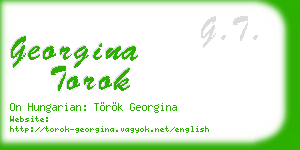 georgina torok business card
